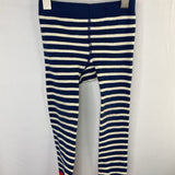 Size 2-3: Boden Blue/White/Multi Teddy Striped Tights