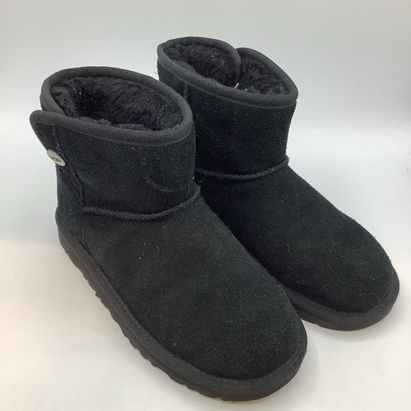 Size 2Y: Ugg Black Sheepskin Lined Boots