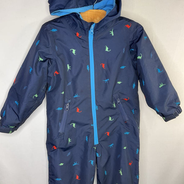 Size 18-24m: Impidimpi Navy/Colorful Dinos Fleece Lined Rainsuit REDUCED
