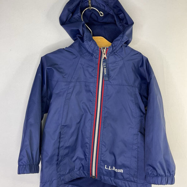 Size 12-18m: L.L. Bean Navy/Red Trim Mesh Lined Rain Coat