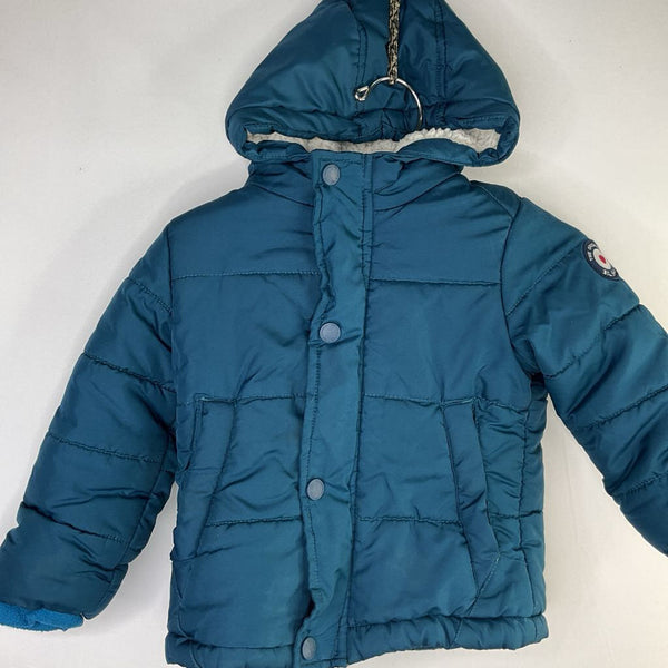 Size 18m: Ben Sherman Blue Fleece Lined Poly Fill Coat REDUCED