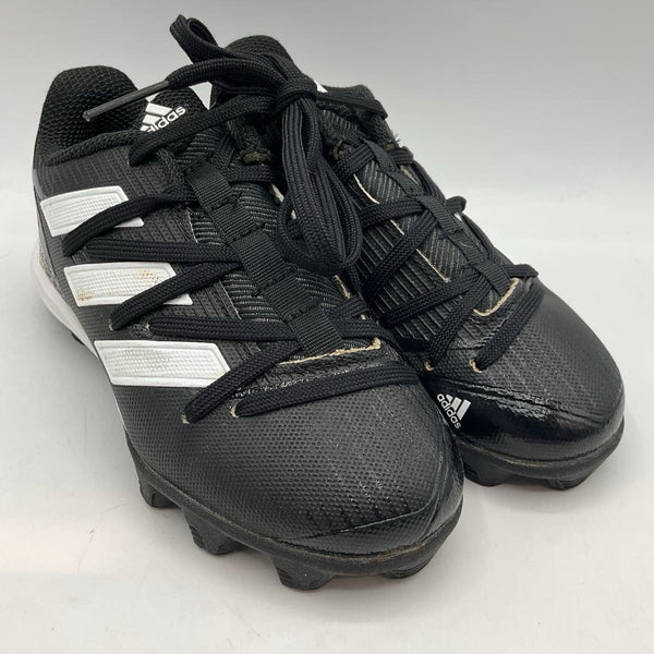 Size 12: Adidas Black/White Lace-Up Football Cleats