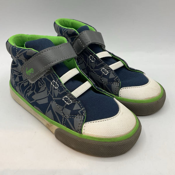 Size 12: See Kai Run Navy/Gray/Green Velcro Sneakers