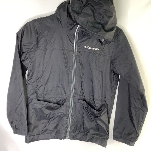 Size 8-10: Columbia Black Fleece Lined Raincoat