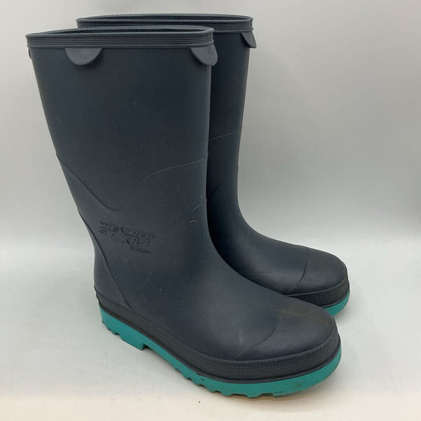 Size 1Y: Tingley Blue/Green Rain Boots NEW w/ Tags