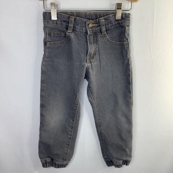 Size 4: Wrangler Gray Adjustable Denim Joggers