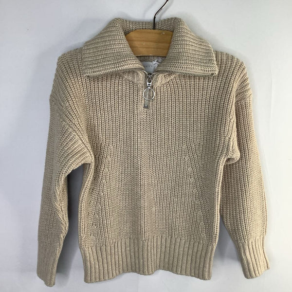 Size 3: Jamie Kay Tan 1/4 Zip Sweater NEW w/ Tags