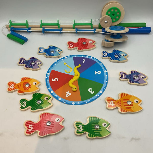 Melissa & Doug Magnetic Wooden Fishing Game