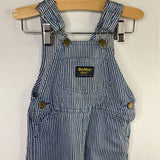Size 2-3: OshKosh Blue/White Striped Denim Overalls