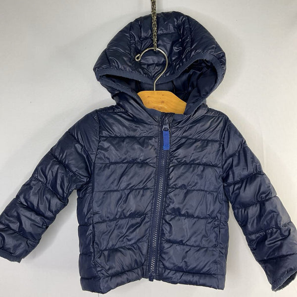 Size 6-12m: Primary Navy Poly Fill Puffer Coat