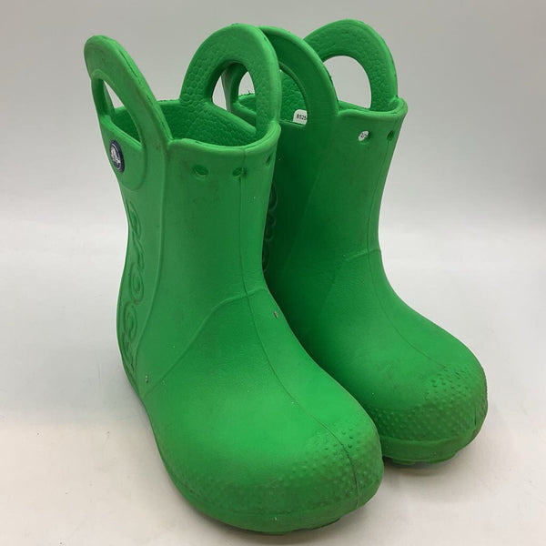 Size 7: Crocs Green Rain Boots REDUCED