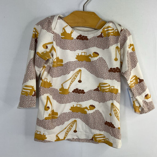 Size 12m: Winter Water Factory White/Multi Constrruction Vehicle Long Sleeve Shirt