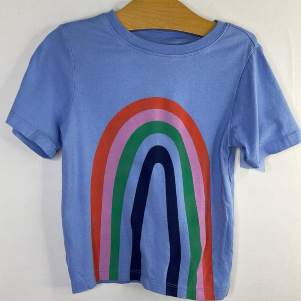 Size 4 (100): Hanna Andersson Blue Rainbow T-Shirt REDUCED