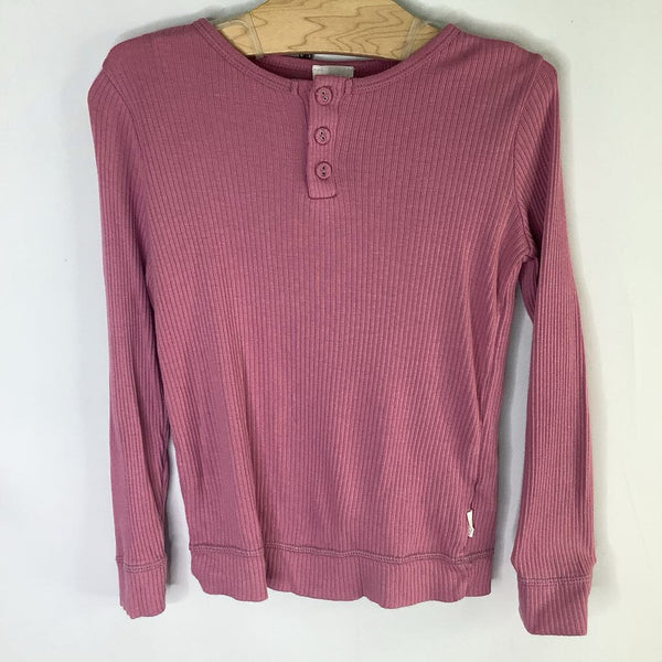 Size 5-6: Jamie Kay Pink Ribbed Long Sleeve Henley