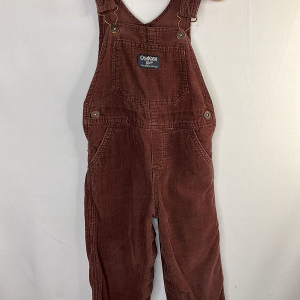 Size 2: OshKosh Brown Corduroy Overalls