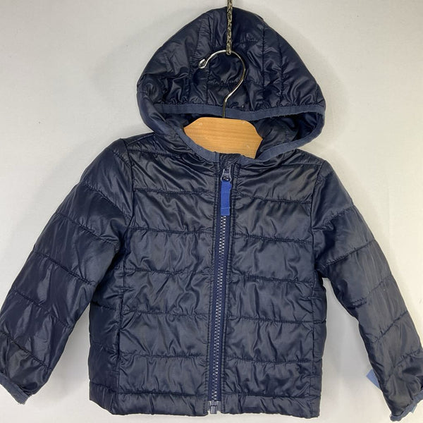 Size 6-12m: Primary Navy Poly Fill Puffer Coat