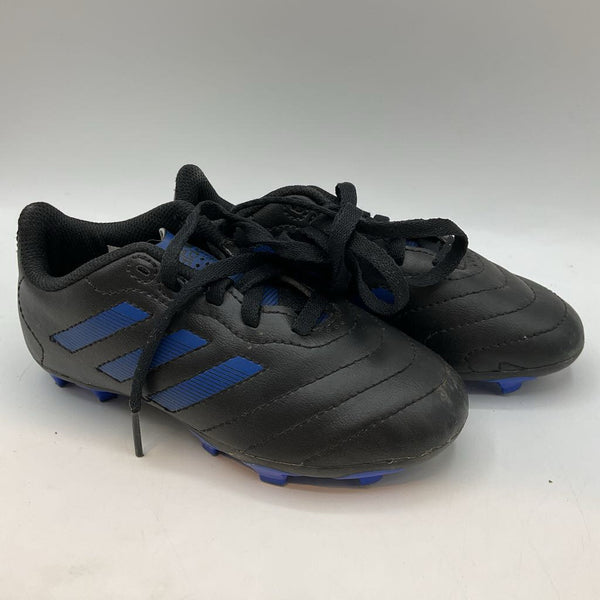 Size 11: Adidas Black/Blue Lace Soccer Cleats