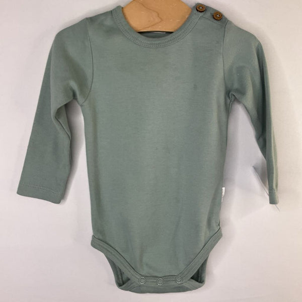 Size 6-12m: Jamie Kay Pale Blue Long Sleeve Onesie
