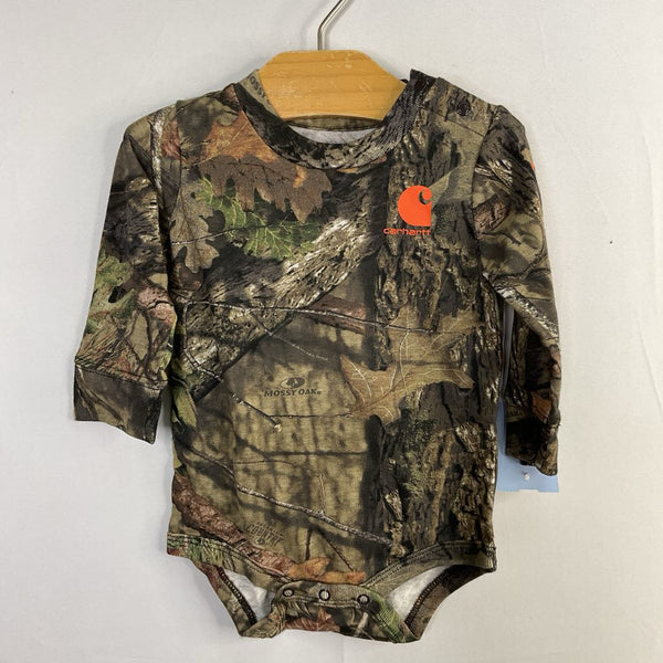 Size 6m: Carhartt Green Camo Long Sleeve NEW w/ Tags