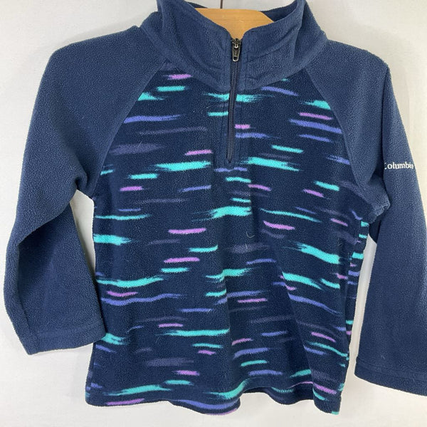 Size 3: Columbia Navy/Purple 1/2 Zip Fleece Pullover REDUCED