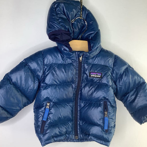 Size 6-12m: Patagonia Blue Down Puffer Coat