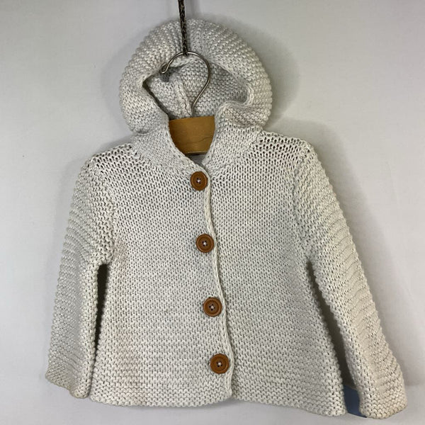Size 3-6m: Nordstrom Gray Hooded Button-Up Sweater