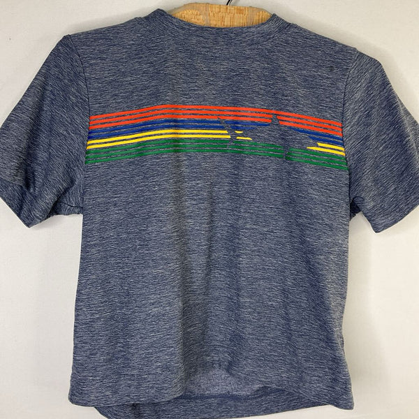 Size 2 (85): Hanna Andersson Blue/Colorful Striped UV T-Shirt
