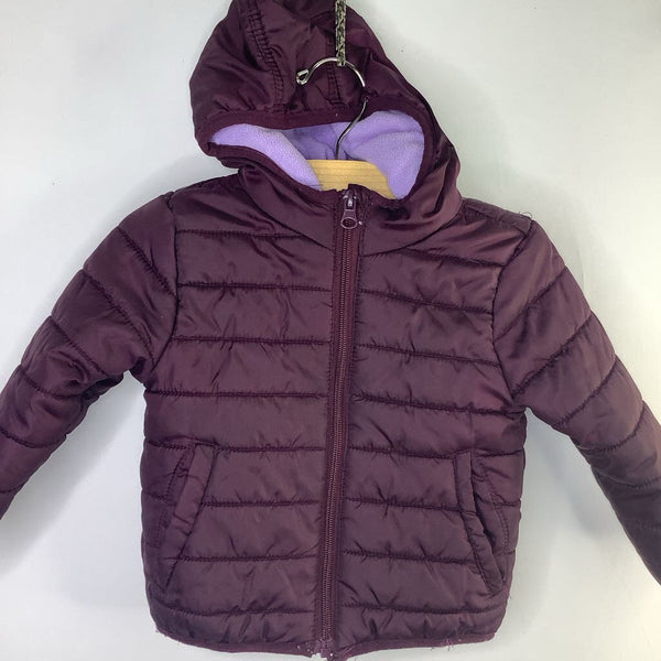 Size 18m: Cat & Jack Purple Poly Puffer Coat