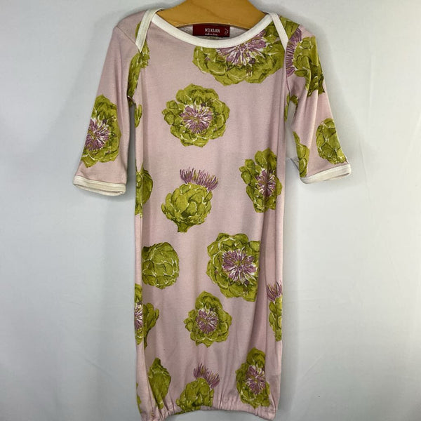 Size 0-3m: Milkbarn Purple/Green Artichokes Nighty