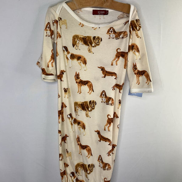 Size 0-3m: Milkbarn Brown Doggies Nighty