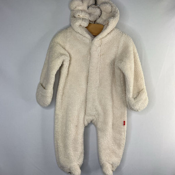 Size 0-3m: MagneticMe White Teddy Ear Flece Bunting