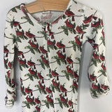 Size 3-6m: Kate Quinn White White/Red Cardinals Zip-Up Footy PJs REDUCED