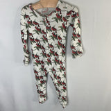 Size 3-6m: Kate Quinn White White/Red Cardinals Zip-Up Footy PJs REDUCED