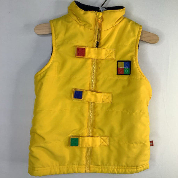 Size 2: LEGO Yellow/Multi Fleece Lined Puffer Vest