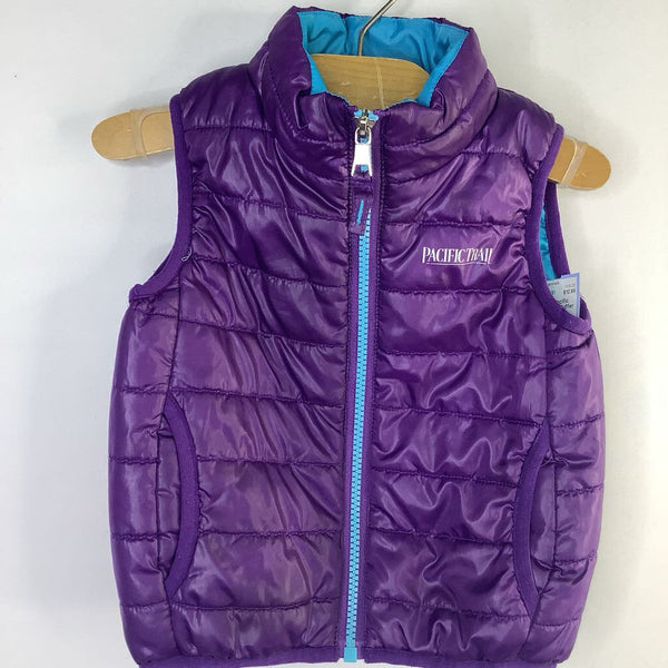 Size 2: Pacific Purple Poly Puffer Vest