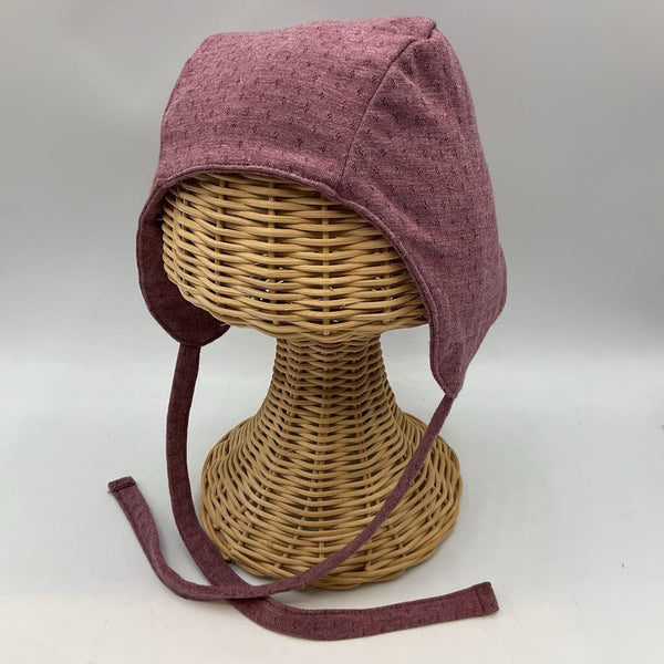 Size 6-12m: Kate Quinn Purple Eyelet Bonnet