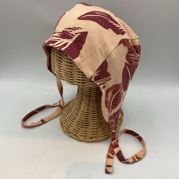 Size 18-24m: Kate Quinn Orange/Red Leaves Bonnet NEW w/ Tags