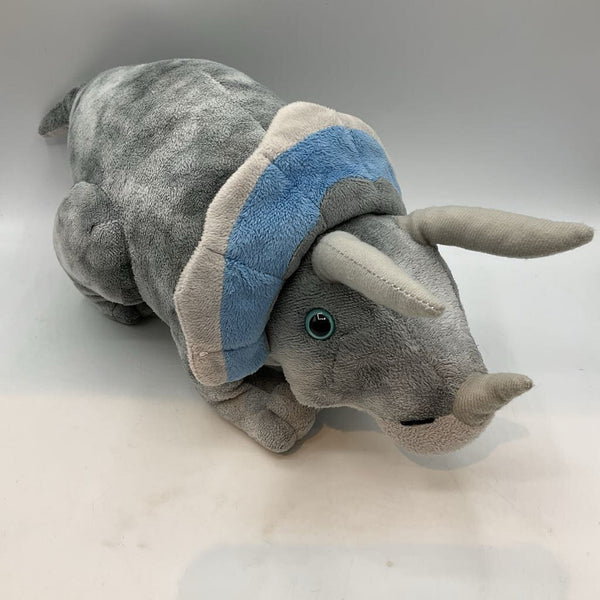 Wild Republic Gray Triceratops Plush