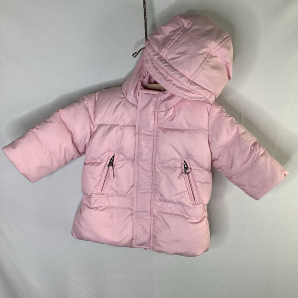 Size 9m: Ralph Lauren Pink Poly Puffer Coat