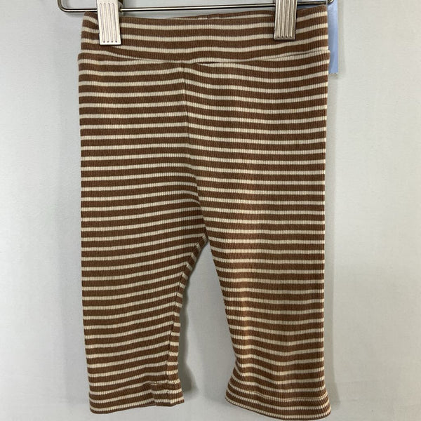 Size 6-12m: Kate Quinn Brown Striped Ribbed Cozy Pants