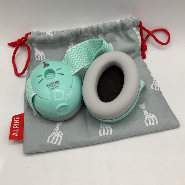 Alpine Blue/White Strap Earmuffs