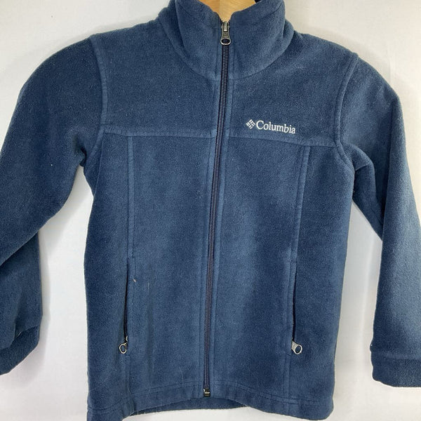 Size 6-7: Columbia Navy Fleece Zip Coat REDUCED