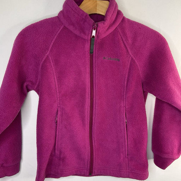 Size 7: Columbia Purple Fleece Zip Coat