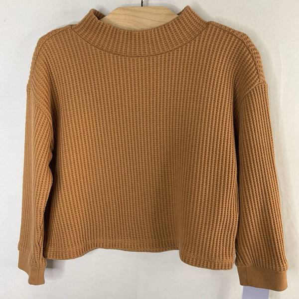 Size 4: Gap Brown Waffle Knit Mock Turtleneck