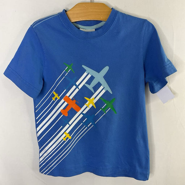 Size 5 (110): Hanna Andersson Blue/Multi Planes T-Shirt