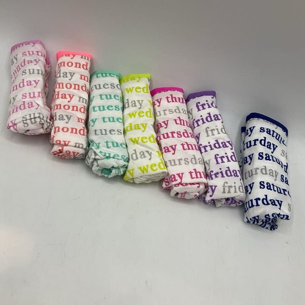 Size 5-6: 7pr Day of the Week Underwear