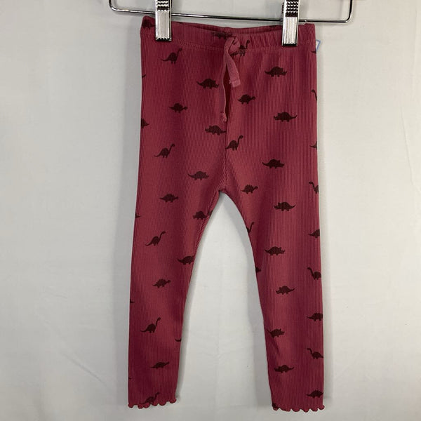 Size 18-24m: Zara Purple Dinos Ribbed Cozy Pants