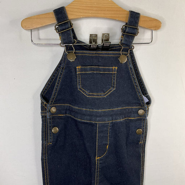 Size 18-24m (80): Hanna Andersson Dark Wash Denim Overalls