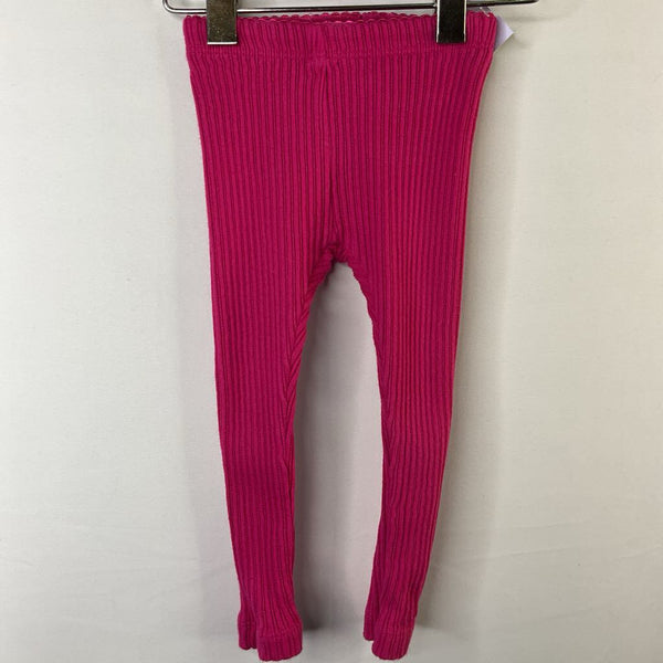 Size 18-24m: Tea Pink Ribbed Knit Tights