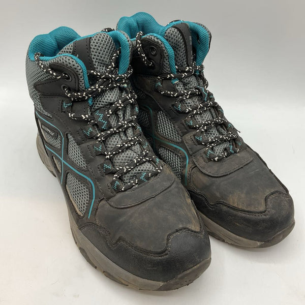 Size 5-6Y: Regatta Gray/Blue Lace-Up Hiking Boots
